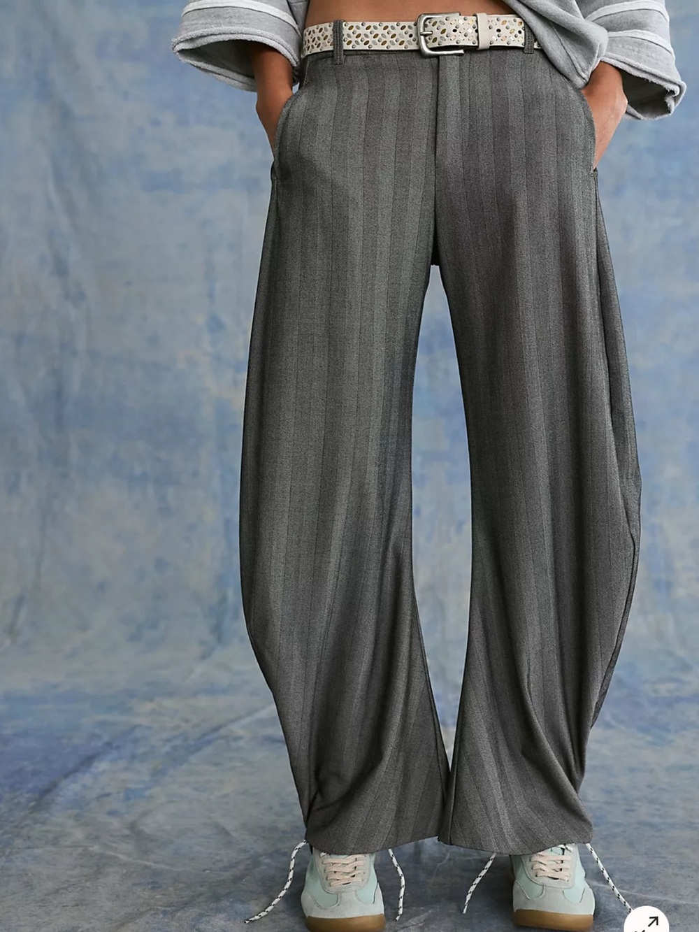 Free People Spotlight Menswear Barrel Trousers - Picture 3 of 12